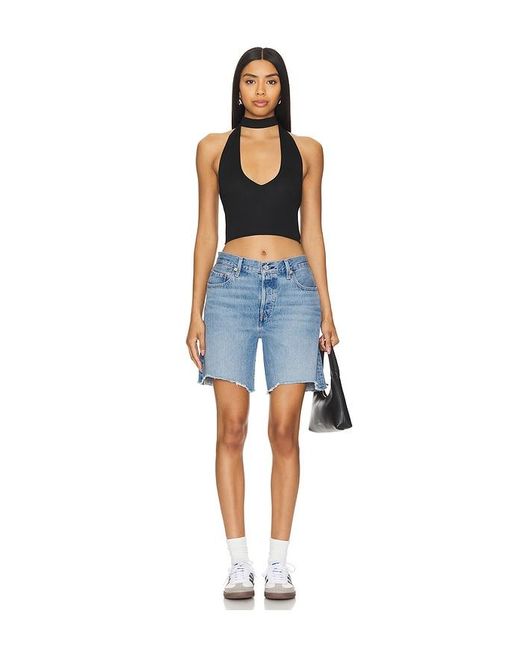 superdown Blue Jessalyn Halter Top