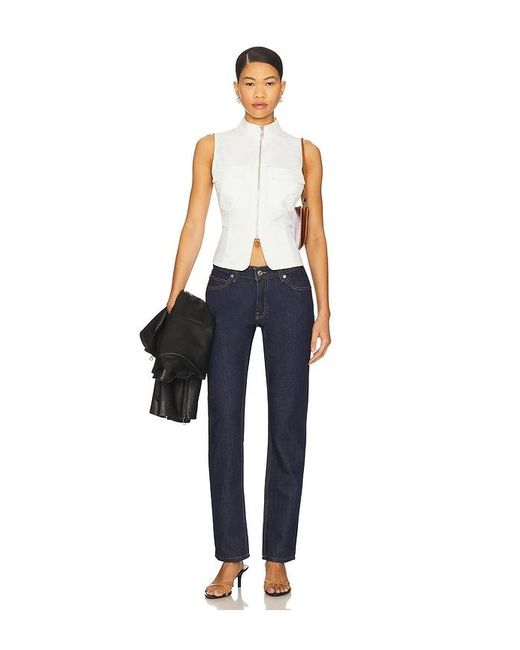 EB DENIM Blue Low Rise Straight