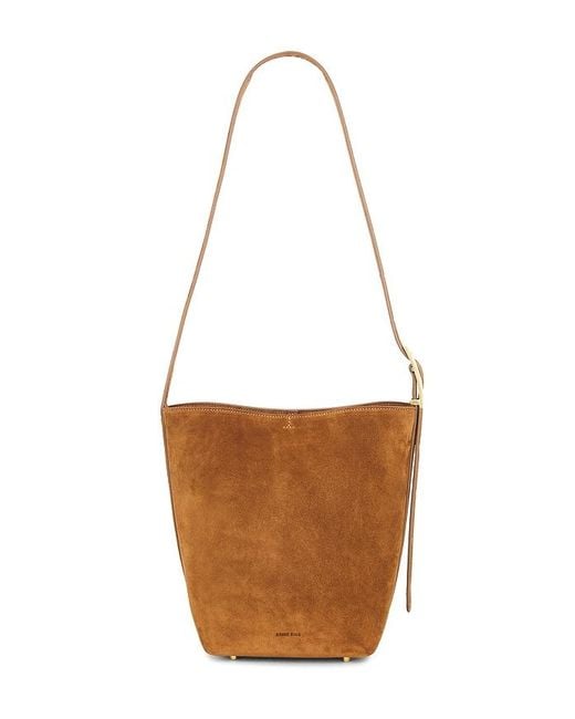 Anine Bing White Elly Medium Bucket Bag