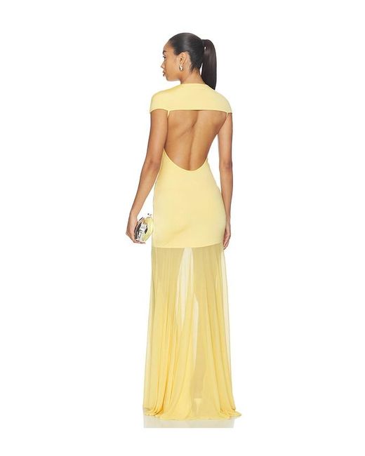 Camila Coelho Yellow Clea Gown