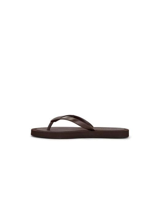 Tory Burch Brown Kira Padded Flip Flop