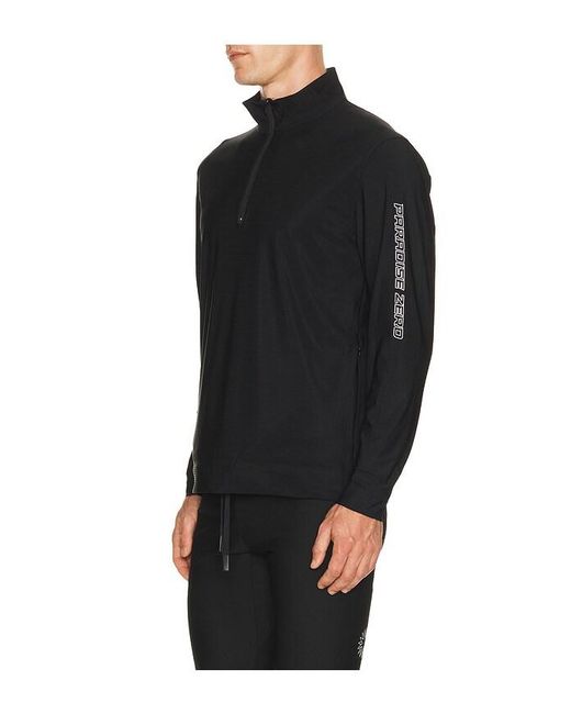Paradise Zero Black Web Tech Quarter Zip for men