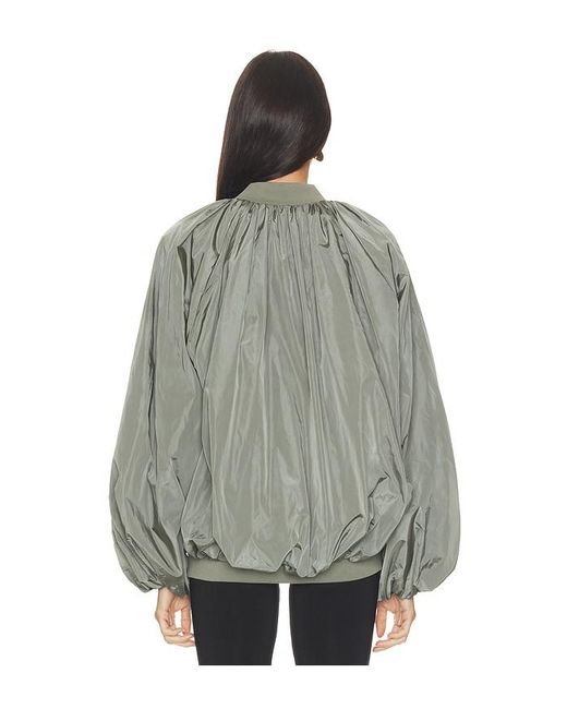 Agolde Gray Raffi Bomber Jacket