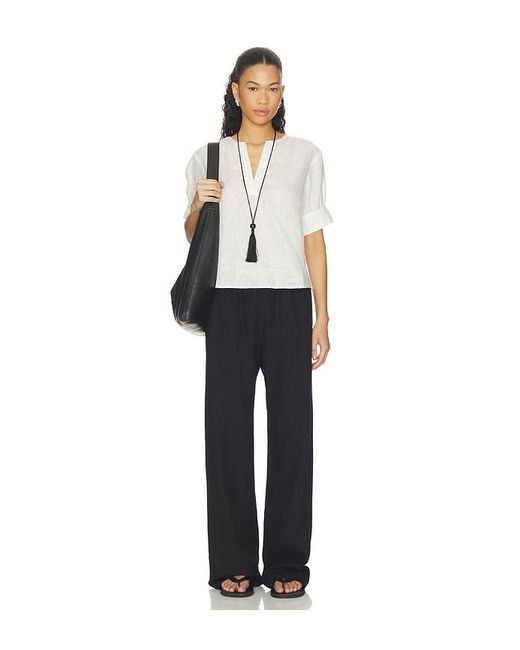FRAME White The V-Neck Popover Top