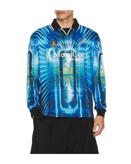METALWOOD STUDIO Blue Ktv Long Sleeve Jersey for men