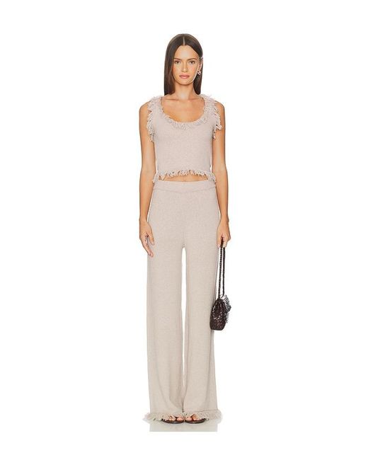 SNDY'S White Skyler Knit Pant
