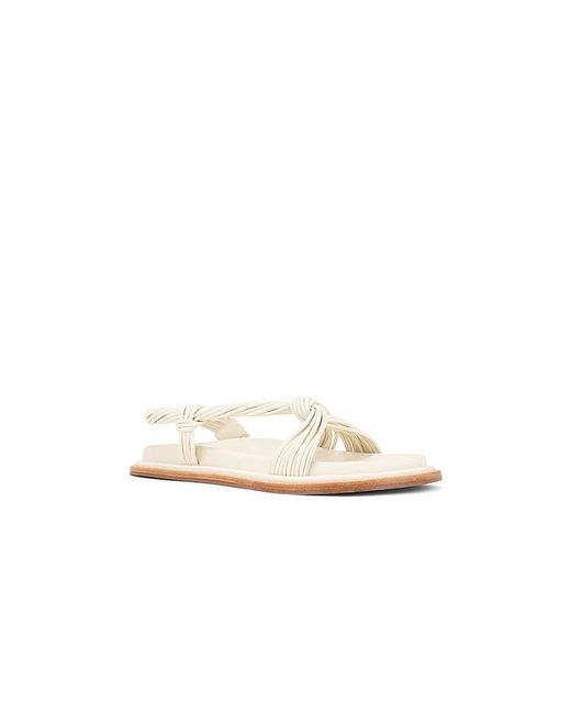 Acler White Iverly Knot Sandal