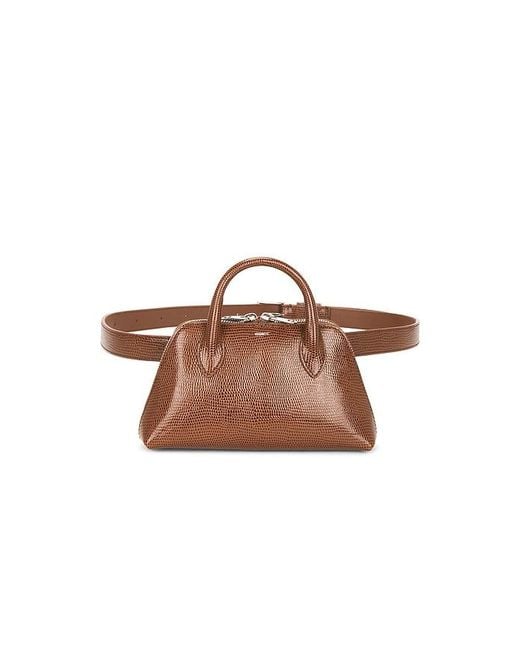 Coperni Brown Gürteltasche Lizard