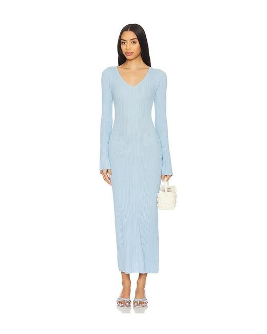 MINKPINK Odessa ニットミディドレス Blue