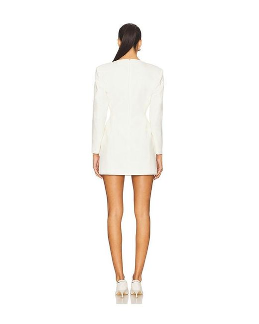 ANDAMANE White Tidle Structured Blazer Dress