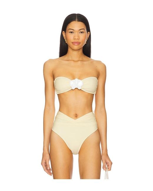 Shani Shemer Orange Callisto Bikini Top