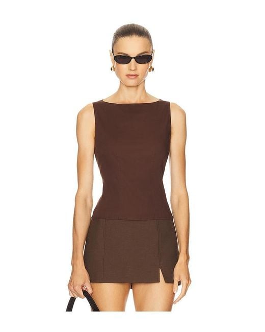 L'academie Brown Elsie Top