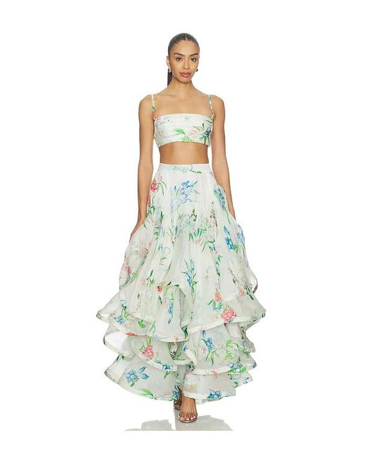 La Fuori Green Skirt