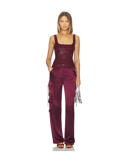 retroféte Purple Marzia Embellished Top