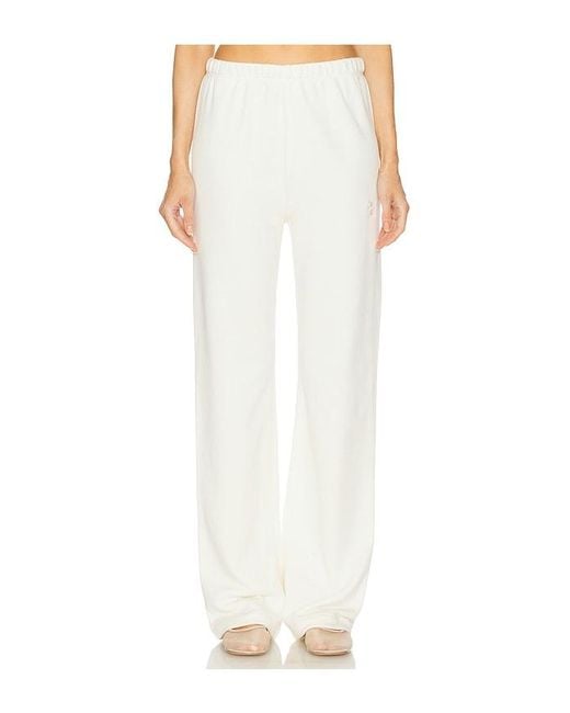 ÉTERNE White Straight Leg Sweatpant