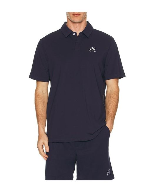 Malbon Blue Fairway Polo for men