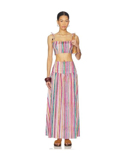 Peixoto Red Ezra Cropped Top