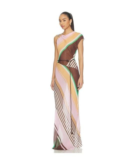 ROAME. Multicolor Capri Maxi Dress