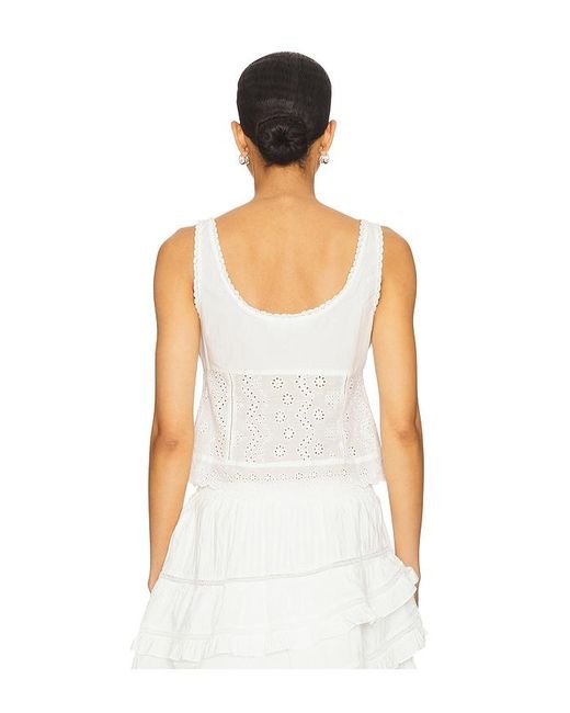 Astr White Kensley Top