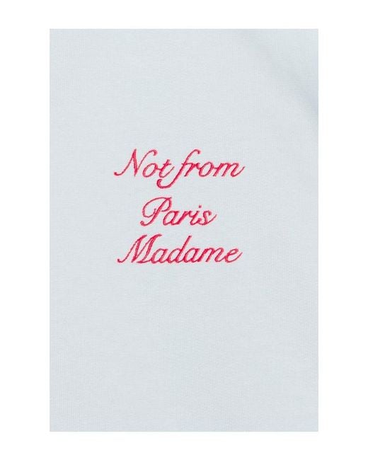 Drole de Monsieur White Le Hoodie Slogan Calligraphy for men