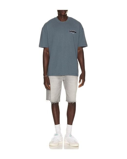 AllSaints Blue Redact Crew Tee for men