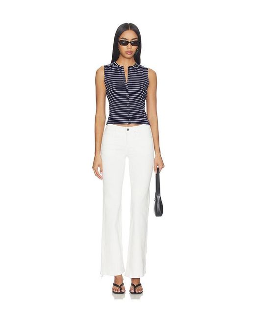 GOOD AMERICAN White Low Boot Jeans