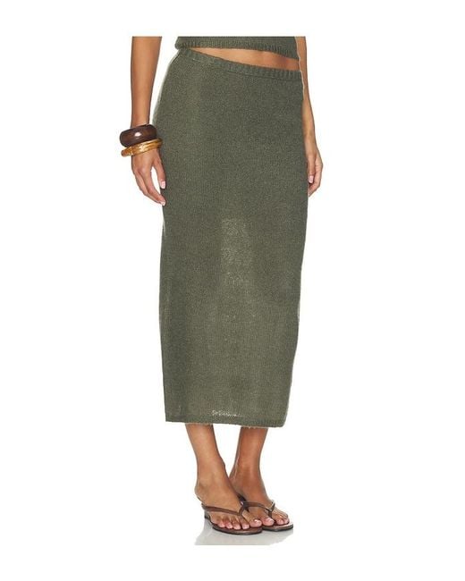Bobi Green Blair Maxi Skirt