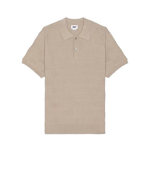 Obey Natural Alfred Polo Sweater for men