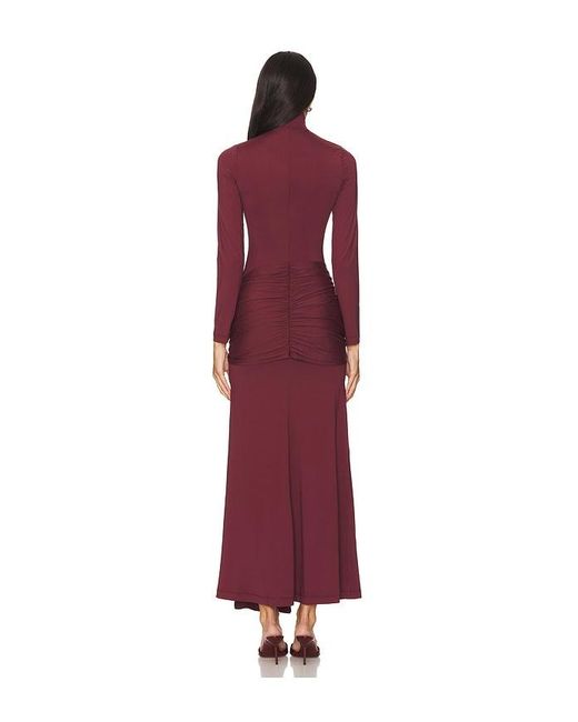 Bardot Red Alix Maxi Tie Front Dress