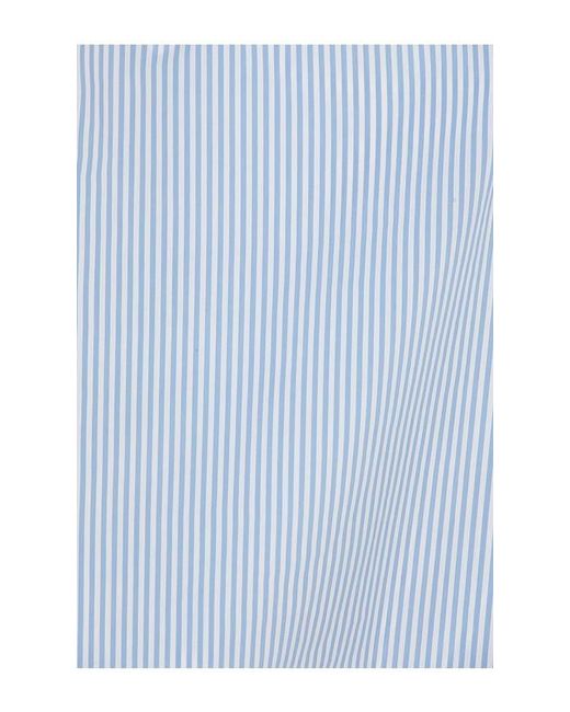 Jonathan Simkhai Blue Emie Cropped Box Sleeve Top