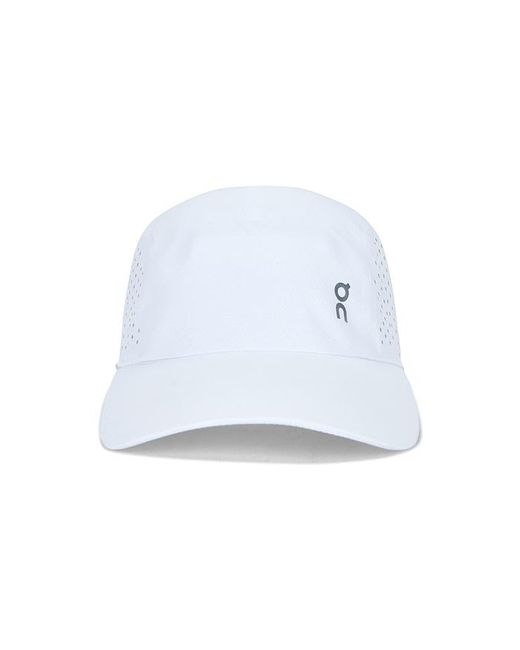 On Shoes White Lightweight Cap for men