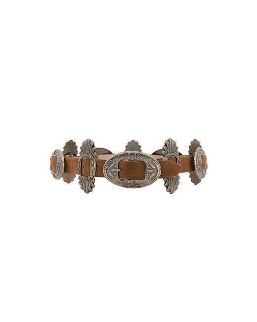 Urban Outfitters Brown Concho Buckle Belt