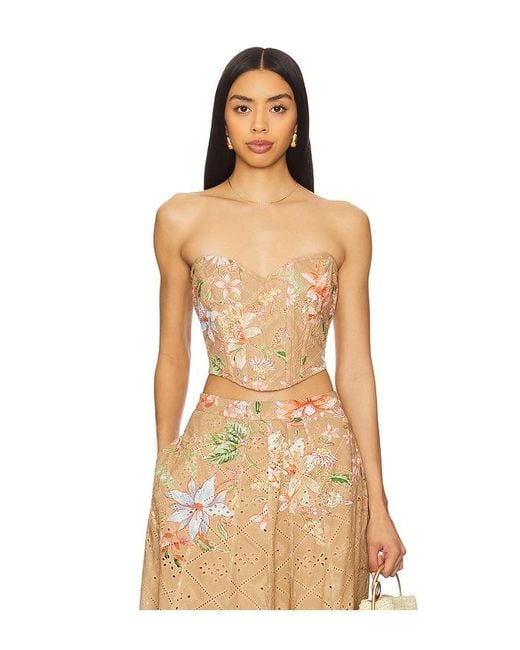 Hemant & Nandita Natural X Revolve Corset Top