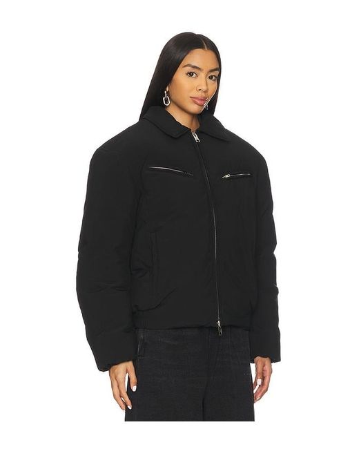 Alexander Wang Black Moto Puffer Jacket