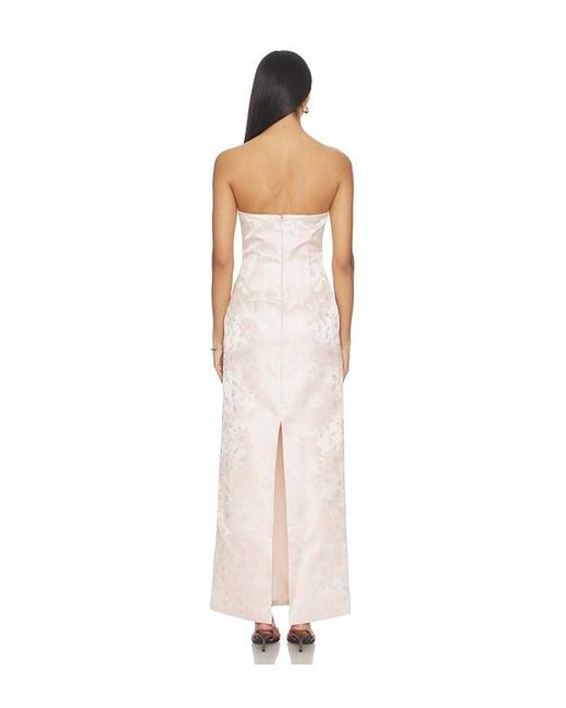 MORE TO COME White Maiah Strapless Maxi Dress
