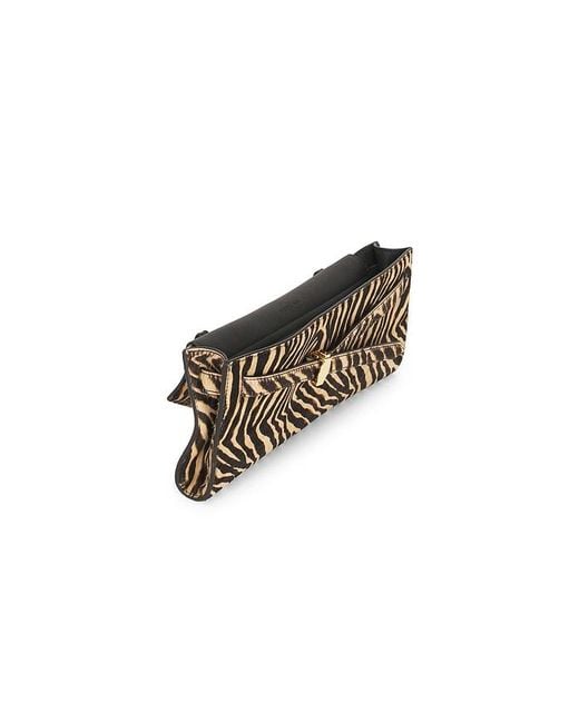 Veronica Beard White Ziger Dash Clutch