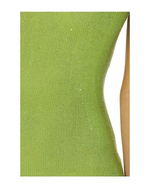 Runaway the Label Green Diana Asymmetric Neck Maxi Dress