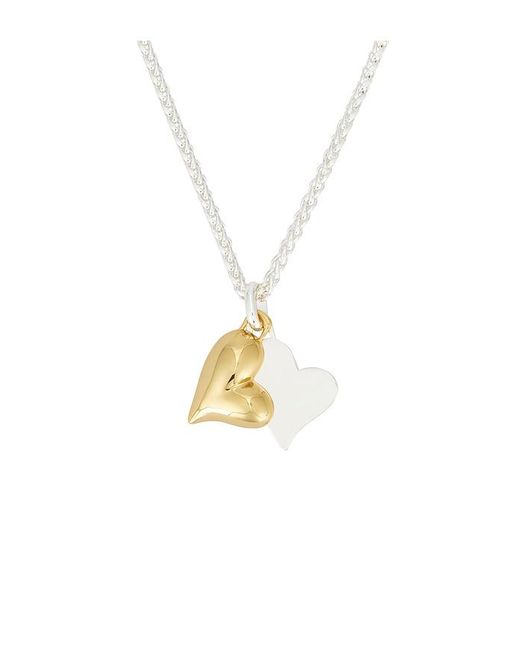 Jenny Bird Multicolor Twin Heart Necklace