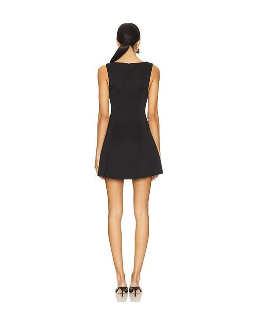 ALL THE WAYS Black Sonya Flare Mini Dress