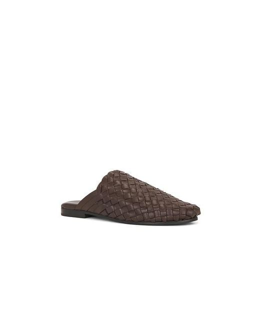 St. Agni Brown Bunto Woven Slide