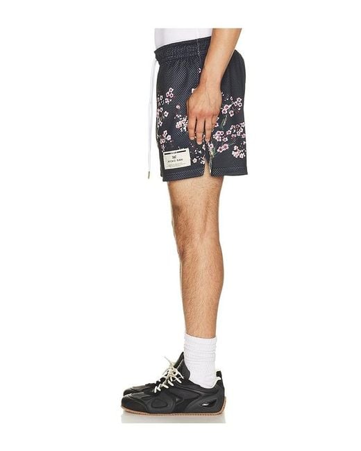 Ryoko Rain Blue Cherry Blossom Shorts for men
