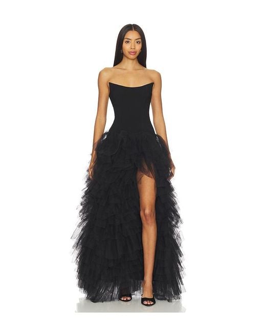 Lovers + Friends Black Iris Gown