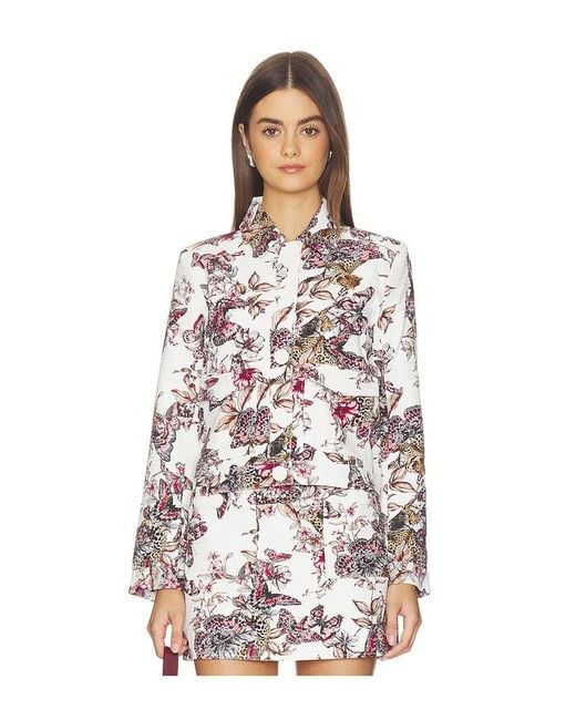 L'Agence White Nyx Crop Jacket