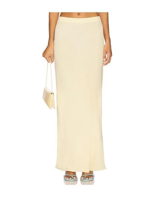 Lovers + Friends White Elsy Maxi Skirt
