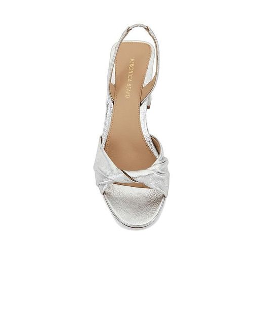 Veronica Beard White Tullia Block Heel