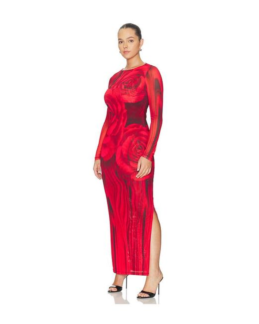 AFRM Red Phyll Midi Dress