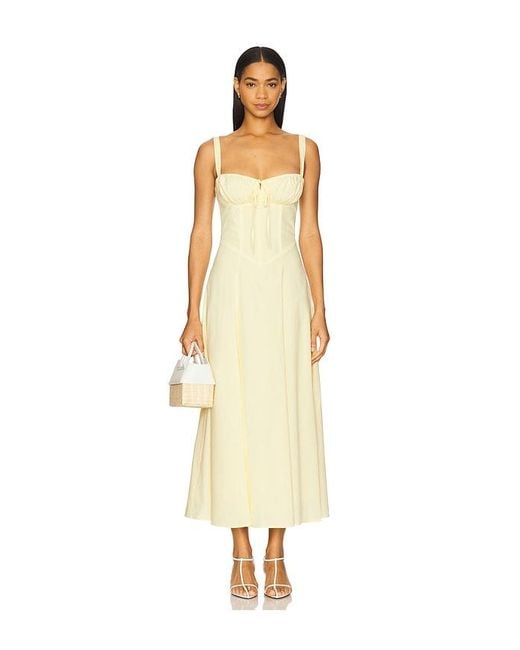 SNDY'S Metallic Alessia Drop Waist Dress
