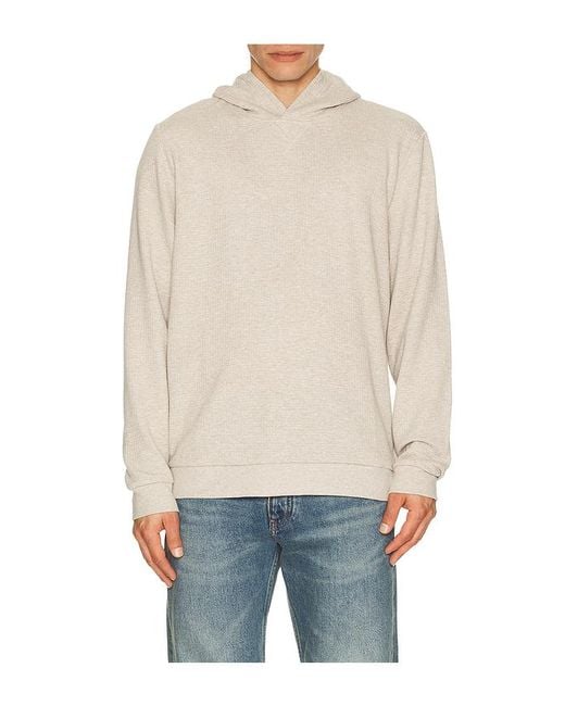 Marine Layer Blue Waffle Hoodie for men