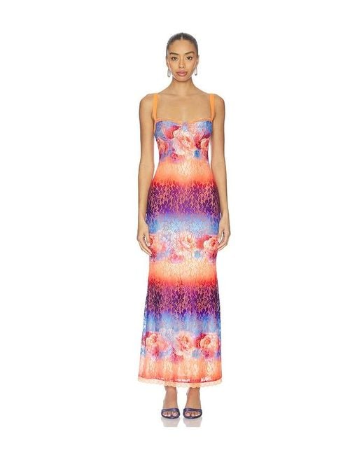 Runaway the Label White Serina Lace Maxi Dress