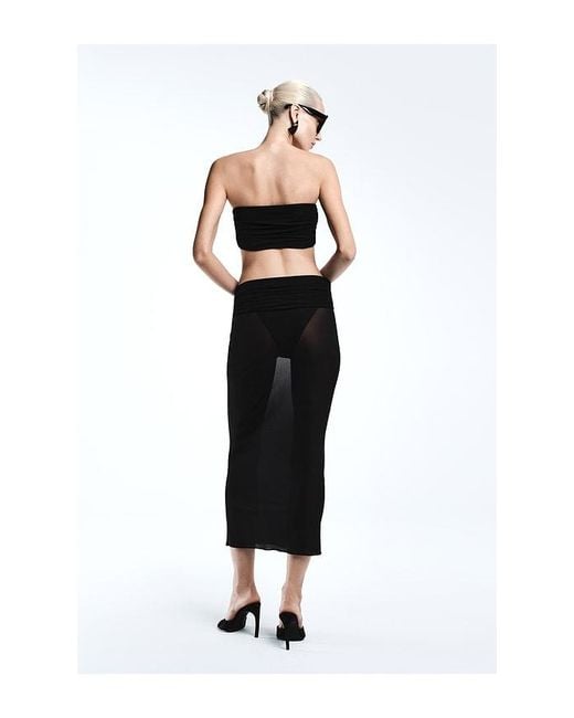REVOLVE LOS ANGELES Black Colette Midi Dress